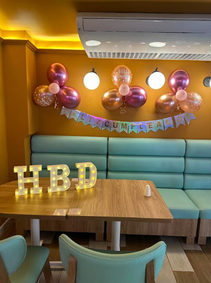 Salón decorado para eventos