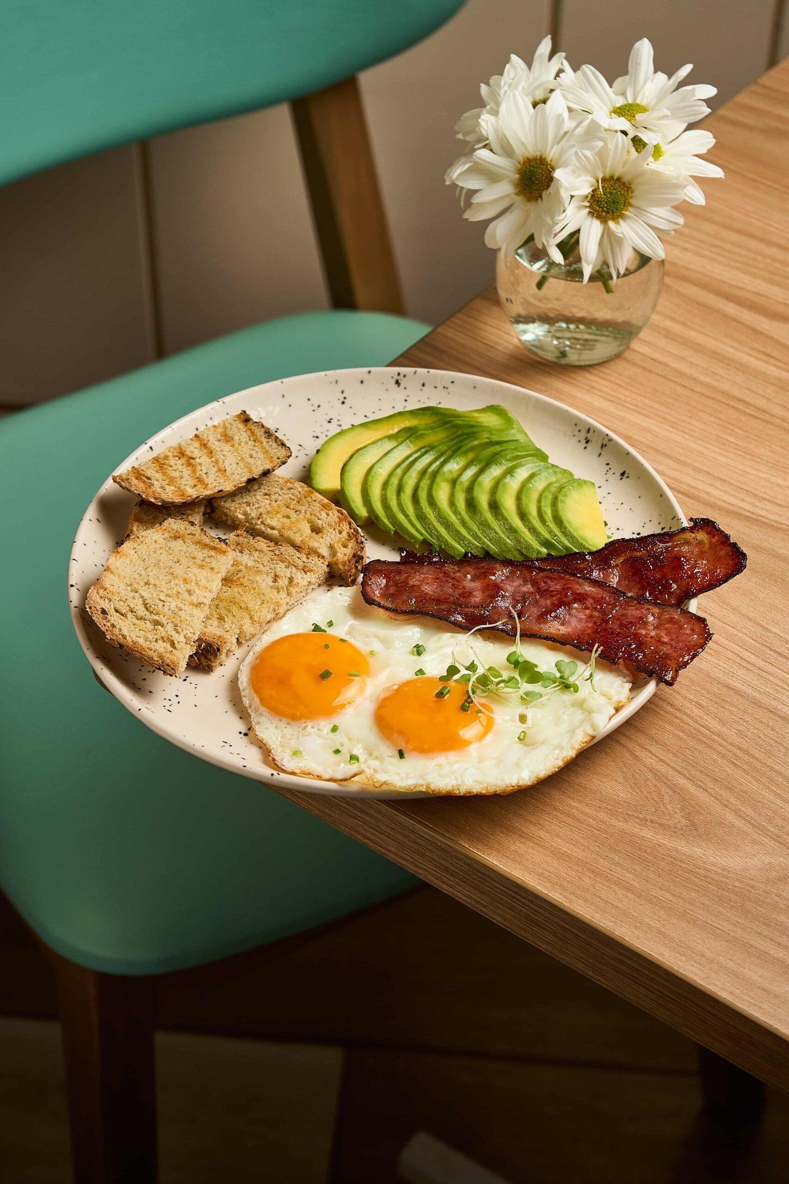 Tocino y huevos