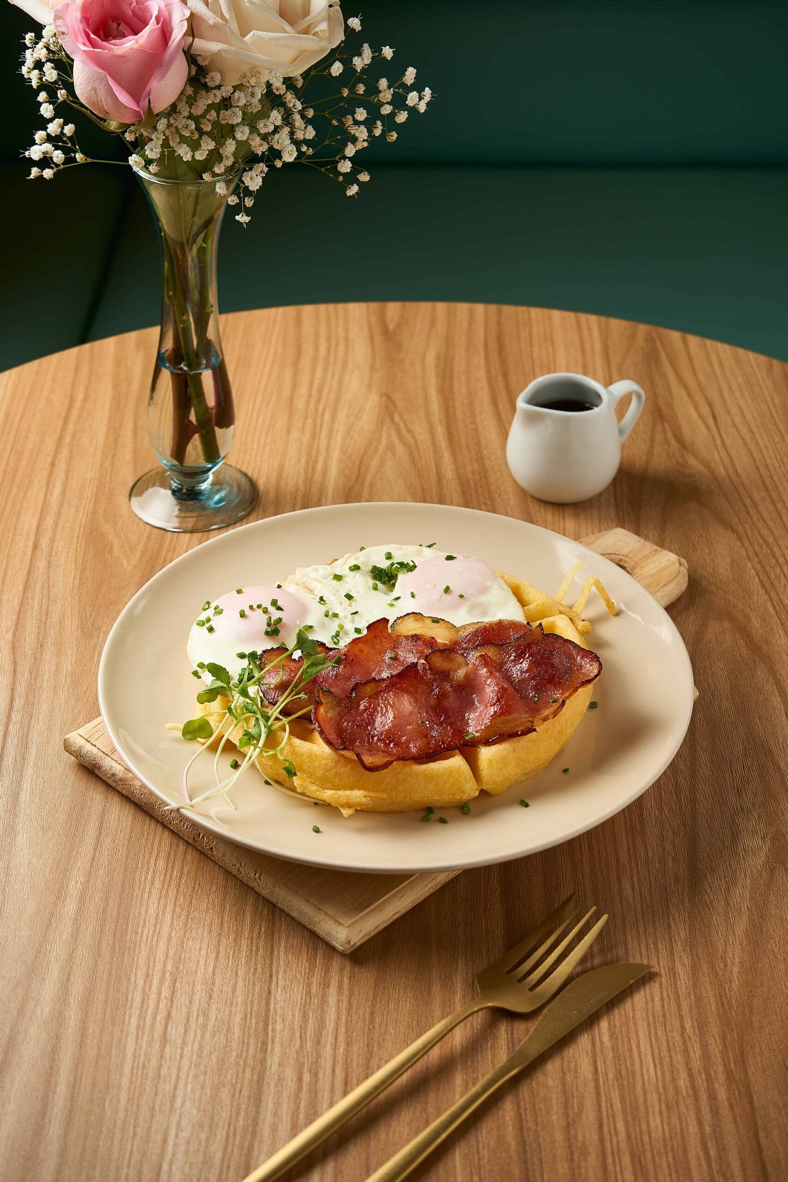 Waffle de desayuno